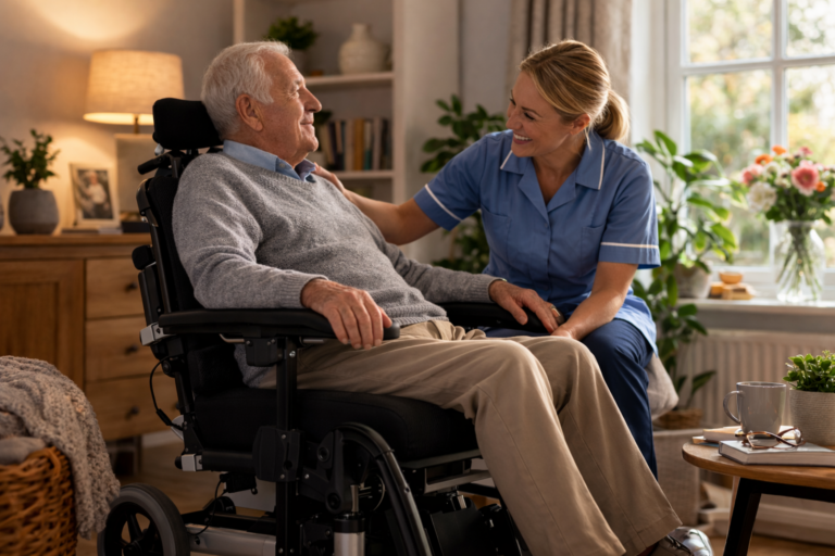 Read more about the article How to Keep the Elderly From Sliding Out of a Chair: Professional Advice & Support